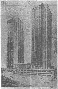 Original Complex Rendering (Source: Richmond Times Dispatch Photo from 1975)