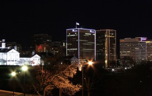 One James River Plaza at Night